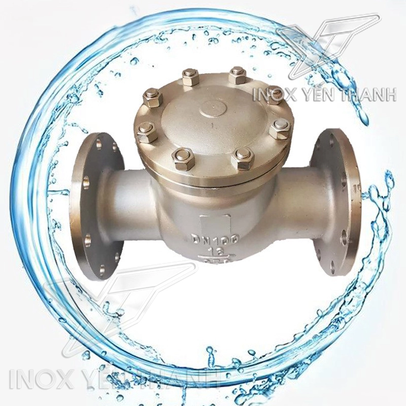 Van lá 1 chiều bích inox H44