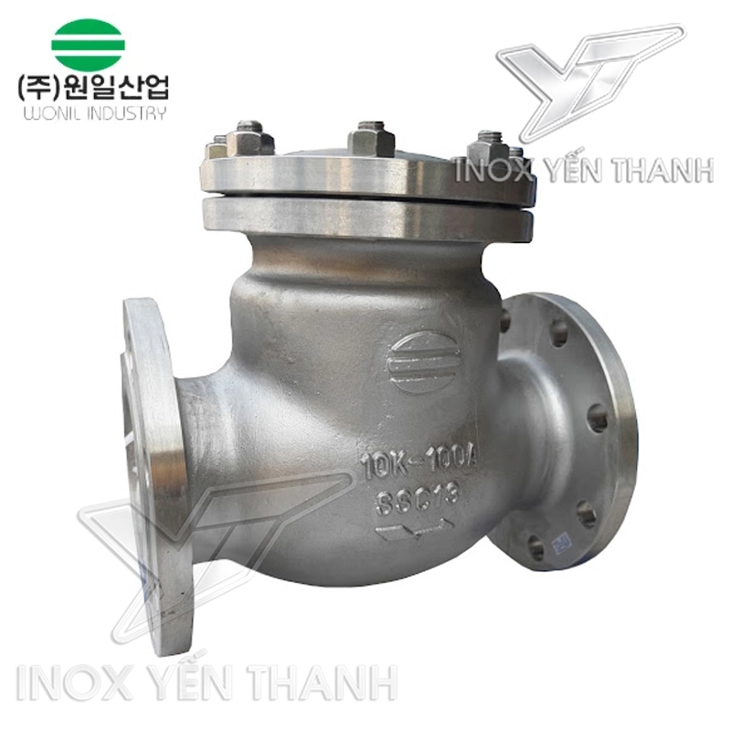 Van 1 chiều mặt bích Wonil inox