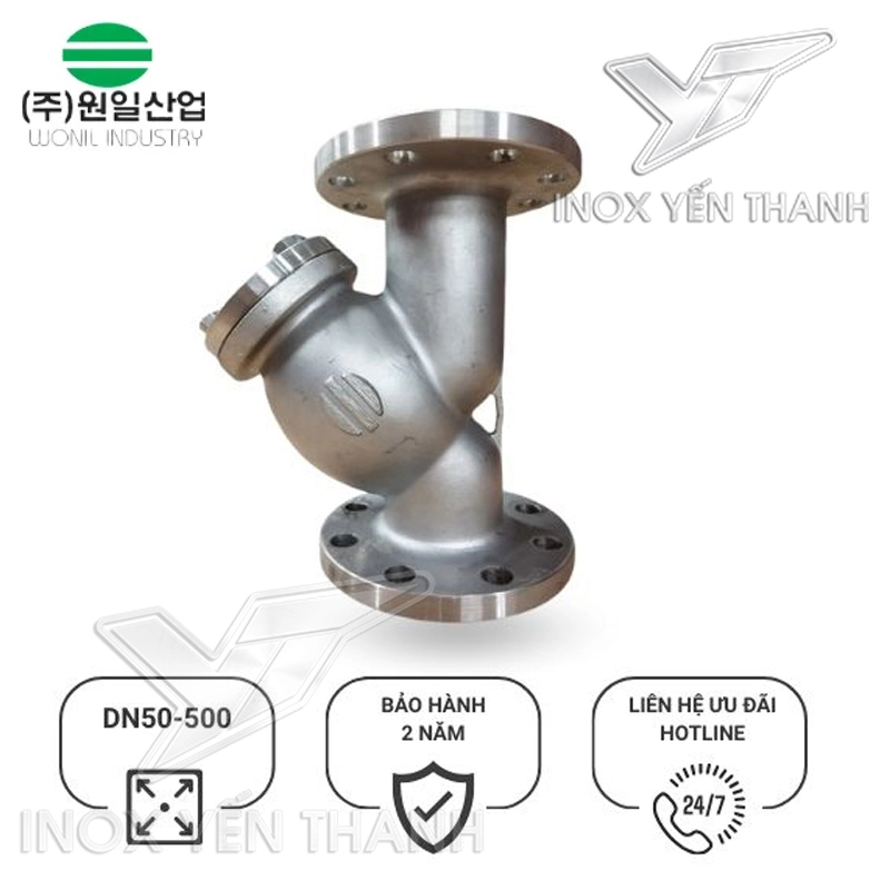 Y lọc mặt bích Wonil inox