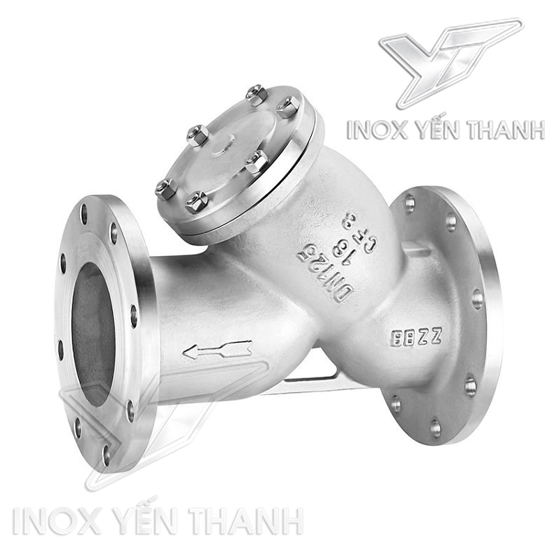 Y lọc mặt bích inox